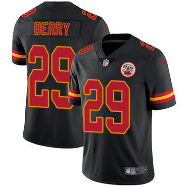Nike Kansas City Chiefs 29 Eric Berry Black Mens Stitched Nfl Limited Rush Jersey