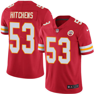 Nike Kansas City Chiefs 53 Anthony Hitchens Red Team Color Mens Stitched Nfl Vapor Untouchable Limited Jersey
