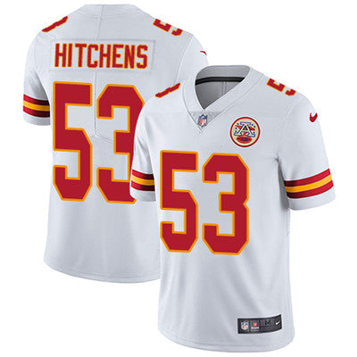 Nike Kansas City Chiefs 53 Anthony Hitchens White Mens Stitched Nfl Vapor Untouchable Limited Jersey