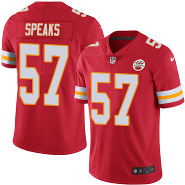 Nike Kansas City Chiefs 57 Breeland Speaks Red Team Color Mens Stitched Nfl Vapor Untouchable Limited Jersey