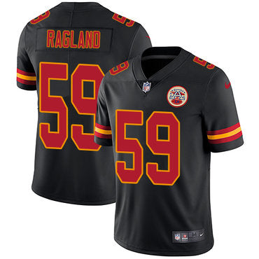 Nike Kansas City Chiefs 59 Reggie Ragland Black Mens Stitched Nfl Limited Rush Jersey