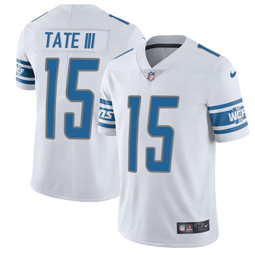 Nike Lions 15 Golden Tate Iii White Mens Stitched Nfl Limited Jersey