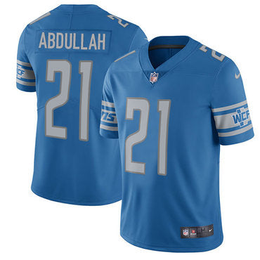 Nike Lions 21 Ameer Abdullah Blue Team Color Mens Stitched Nfl Limited Jersey