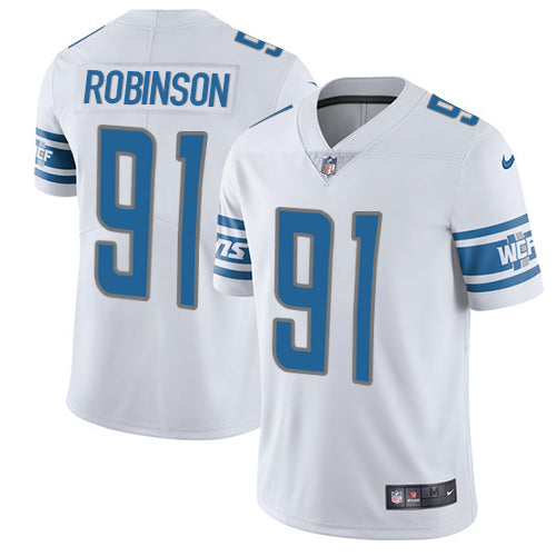 Nike Lions 91 Ashawn Robinson White Mens Stitched Nfl Limited Jersey