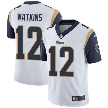 Nike Los Angeles Rams 12 Sammy Watkins White Mens Stitched Nfl Vapor Untouchable Limited Jersey
