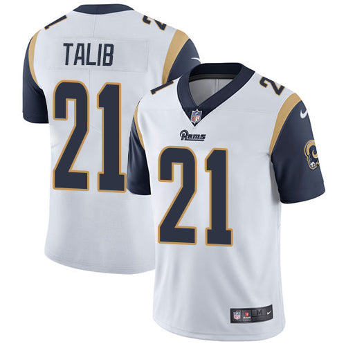 Nike Los Angeles Rams 21 Aqib Talib White Mens Stitched Nfl Vapor Untouchable Limited Jersey