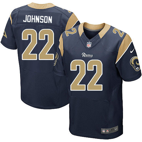 Nike Los Angeles Rams 22 Trumaine Johnson Navy Blue Team Color Mens Stitched Nfl Elite Jersey