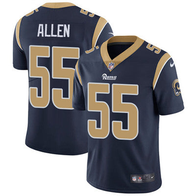 Nike Los Angeles Rams 55 Brian Allen Navy Blue Team Color Mens Stitched Nfl Vapor Untouchable Limited Jersey