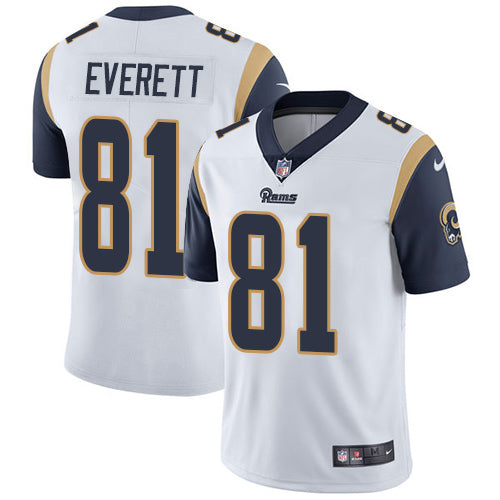 Nike Los Angeles Rams 81 Gerald Everett White Mens Stitched Nfl Vapor Untouchable Limited Jersey
