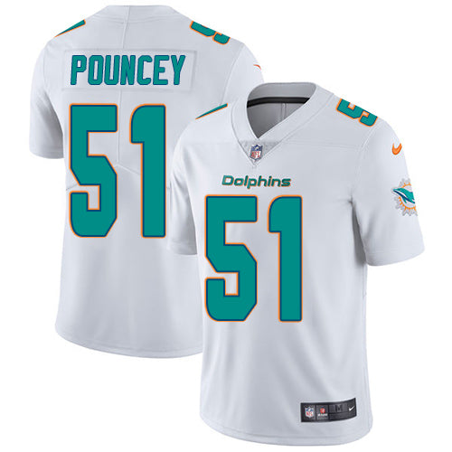 Nike Miami Dolphins 51 Mike Pouncey White Mens Stitched Nfl Vapor Untouchable Limited Jersey