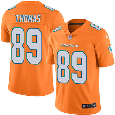 Nike Miami Dolphins 89 Julius Thomas Orange Mens Stitched Nfl Limited Rush Jersey
