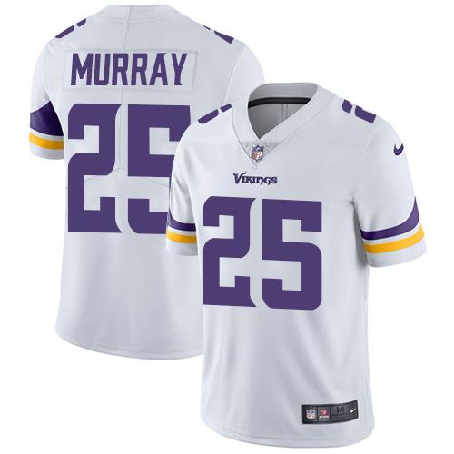Nike Minnesota Vikings 25 Latavius Murray White Mens Stitched Nfl Vapor Untouchable Limited Jersey