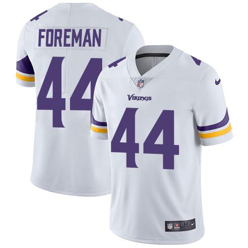 Nike Minnesota Vikings 44 Chuck Foreman White Mens Stitched Nfl Vapor Untouchable Limited Jersey