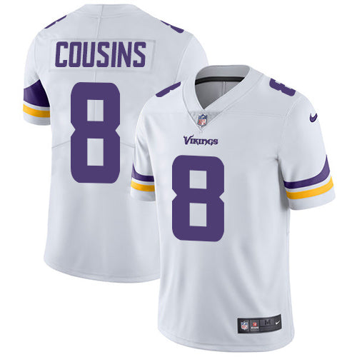 Nike Minnesota Vikings 8 Kirk Cousins White Mens Stitched Nfl Vapor Untouchable Limited Jersey
