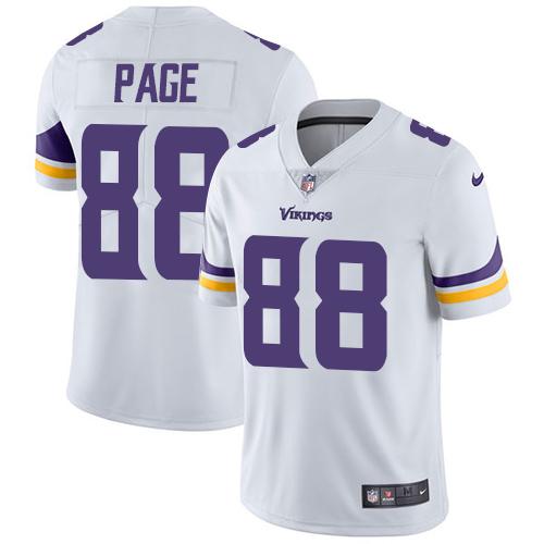 Nike Minnesota Vikings 88 Alan Page White Mens Stitched Nfl Vapor Untouchable Limited Jersey