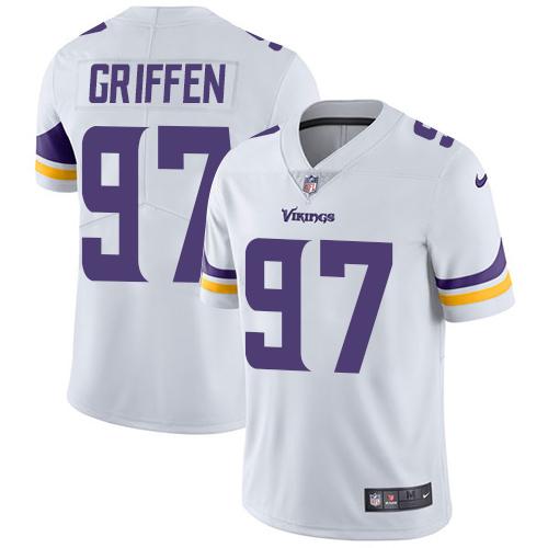 Nike Minnesota Vikings 97 Everson Griffen White Mens Stitched Nfl Vapor Untouchable Limited Jersey