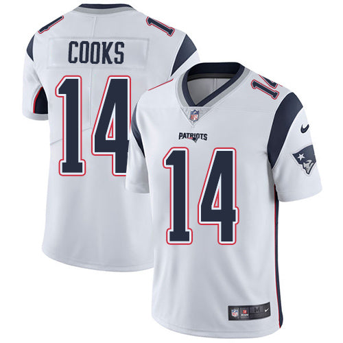 Nike New England Patriots 14 Brandin Cooks White Mens Stitched Nfl Vapor Untouchable Limited Jersey