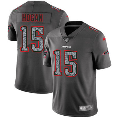 Nike New England Patriots 15 Chris Hogan Gray Static Mens Nfl Vapor Untouchable Game Jersey