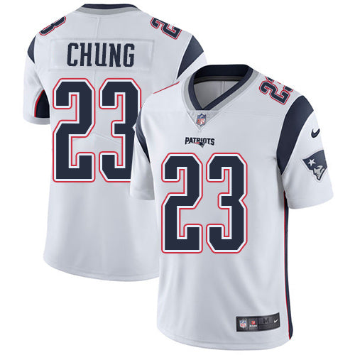 Nike New England Patriots 23 Patrick Chung White Mens Stitched Nfl Vapor Untouchable Limited Jersey