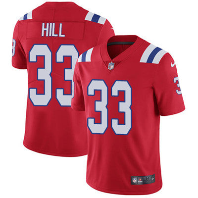 Nike New England Patriots 33 Jeremy Hill Red Alternate Mens Stitched Nfl Vapor Untouchable Limited Jersey