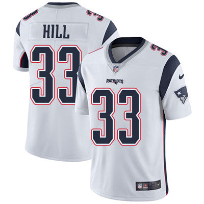 Nike New England Patriots 33 Jeremy Hill White Mens Stitched Nfl Vapor Untouchable Limited Jersey