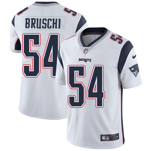 Nike New England Patriots 54 Tedy Bruschi White Mens Stitched Nfl Vapor Untouchable Limited Jersey