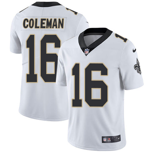Nike New Orleans Saints 16 Brandon Coleman White Mens Stitched Nfl Vapor Untouchable Limited Jersey