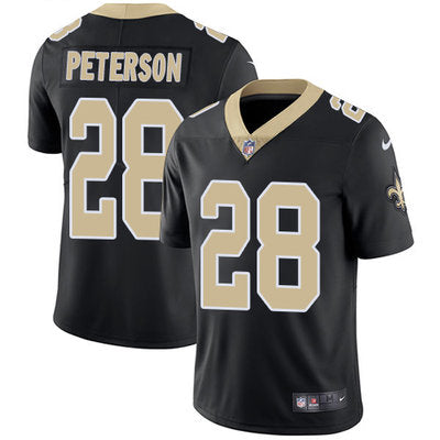 Nike New Orleans Saints 28 Adrian Peterson Black Team Color Mens Stitched Nfl Vapor Untouchable Limited Jersey