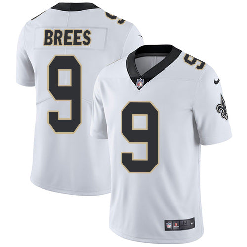 Nike New Orleans Saints 9 Drew Brees White Mens Stitched Nfl Vapor Untouchable Limited Jersey