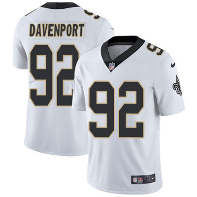 Nike New Orleans Saints 92 Marcus Davenport White Mens Stitched Nfl Vapor Untouchable Limited Jersey