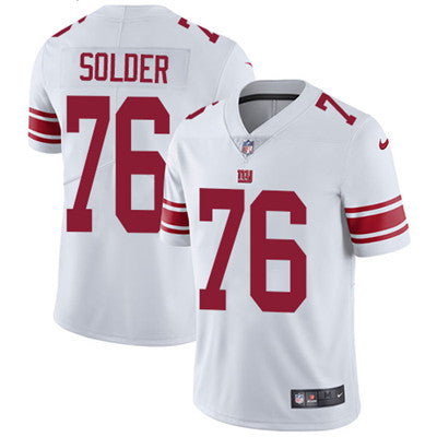 Nike New York Giants 76 Nate Solder White Mens Stitched Nfl Vapor Untouchable Limited Jersey
