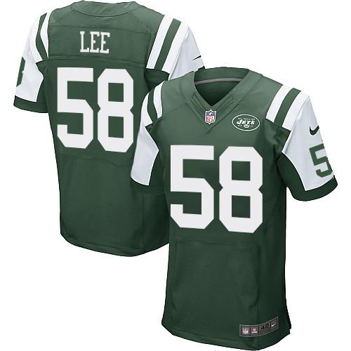 Nike New York Jets 58 Darron Lee Green Team Color Mens Stitched Nfl Elite Jersey