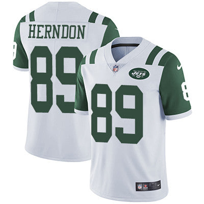 Nike New York Jets 89 Chris Herndon White Mens Stitched Nfl Vapor Untouchable Limited Jersey