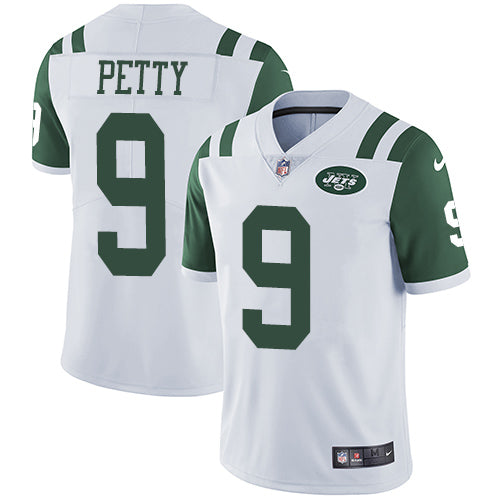 Nike New York Jets 9 Bryce Petty White Mens Stitched Nfl Vapor Untouchable Limited Jersey
