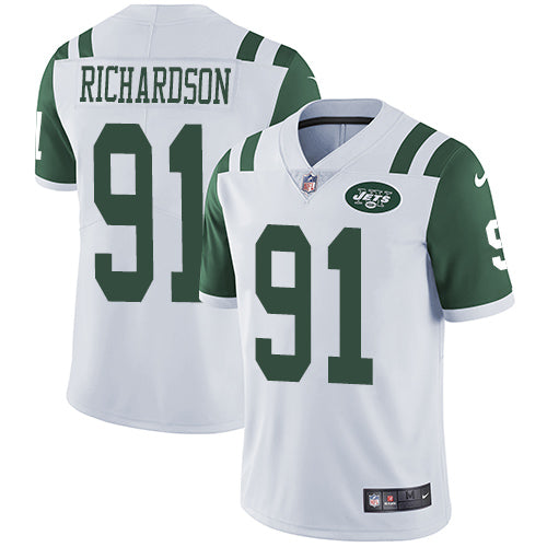 Nike New York Jets 91 Sheldon Richardson White Mens Stitched Nfl Vapor Untouchable Limited Jersey