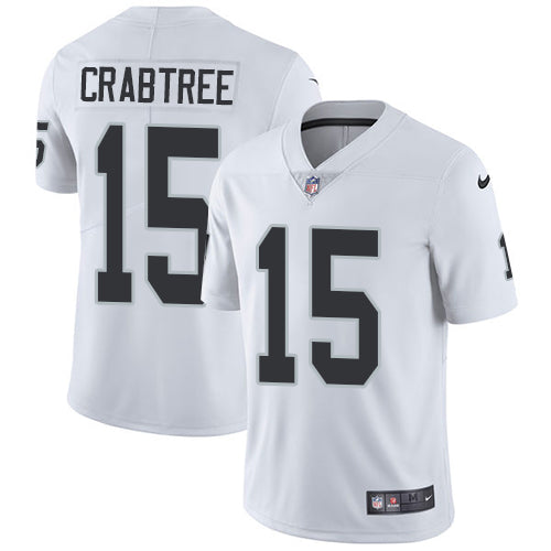 Nike Oakland Raiders 15 Michael Crabtree White Mens Stitched Nfl Vapor Untouchable Limited Jersey