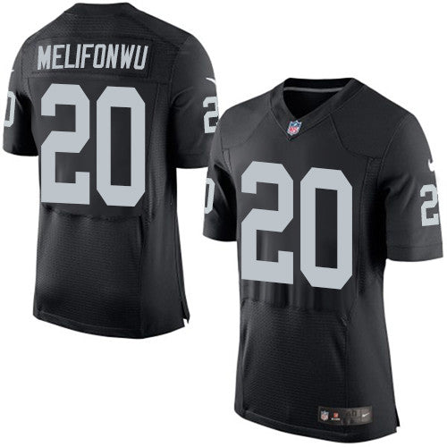 Nike Oakland Raiders 20 Obi Melifonwu Black Team Color Mens Stitched Nfl New Elite Jersey