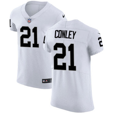 Nike Oakland Raiders 21 Gareon Conley White Mens Stitched Nfl Vapor Untouchable Elite Jersey