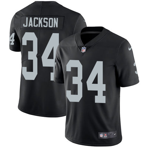 Nike Oakland Raiders 34 Bo Jackson Black Team Color Mens Stitched Nfl Vapor Untouchable Limited Jersey