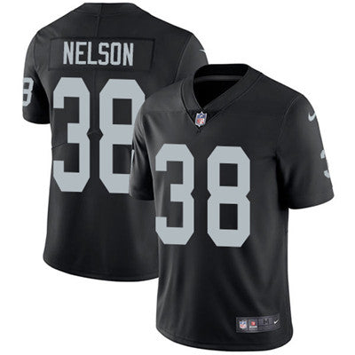 Nike Oakland Raiders 38 Nick Nelson Black Team Color Mens Stitched Nfl Vapor Untouchable Limited Jersey