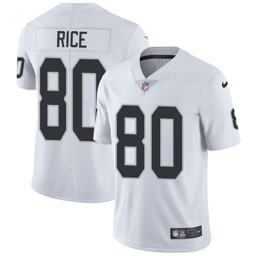 Nike Oakland Raiders 80 Jerry Rice White Mens Stitched Nfl Vapor Untouchable Limited Jersey