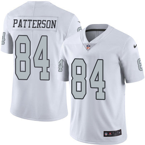 Nike Oakland Raiders 84 Cordarrelle Patterson White Mens Stitched Nfl Limited Rush Jersey