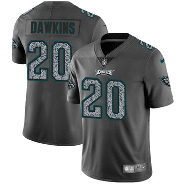 Nike Philadelphia Eagles 20 Brian Dawkins Gray Static Mens Nfl Vapor Untouchable Game Jersey