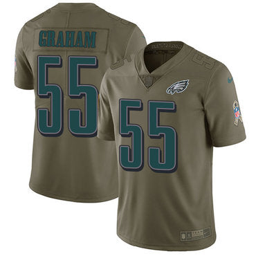 Nike Philadelphia Eagles 55 Brandon Graham Olive Mens Stitched Nfl Limited 2017 Salute To Service Jersey
