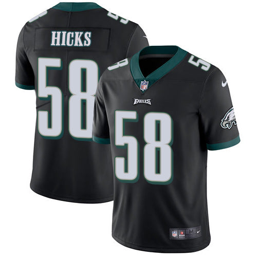 Nike Philadelphia Eagles 58 Jordan Hicks Black Alternate Mens Stitched Nfl Vapor Untouchable Limited Jersey