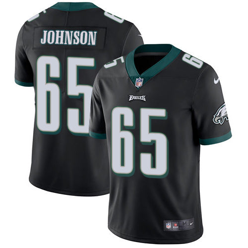 Nike Philadelphia Eagles 65 Lane Johnson Black Alternate Mens Stitched Nfl Vapor Untouchable Limited Jersey
