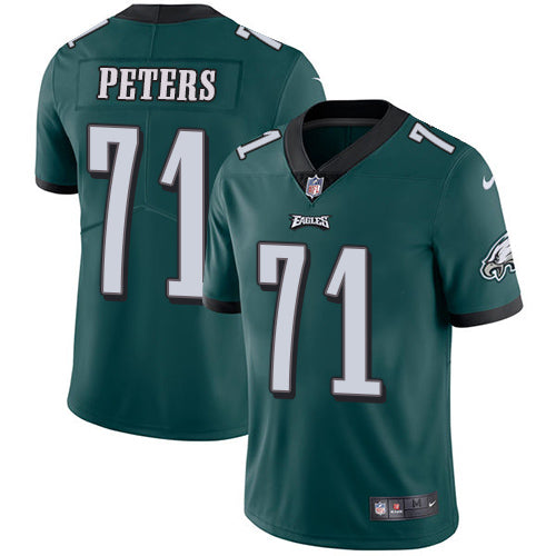 Nike Philadelphia Eagles 71 Jason Peters Midnight Green Team Color Mens Stitched Nfl Vapor Untouchable Limited Jersey