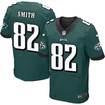 Nike Philadelphia Eagles 82 Torrey Smith Midnight Green Team Color Mens Stitched Nfl New Elite Jersey