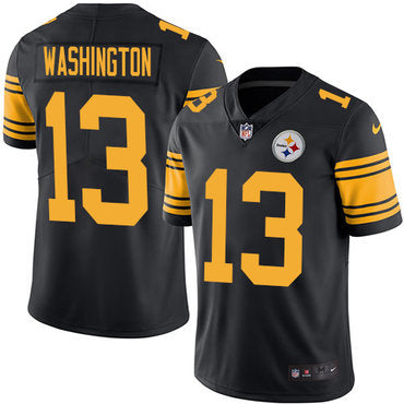 Nike Pittsburgh Steelers 13 James Washington Black Mens Stitched Nfl Limited Rush Jersey