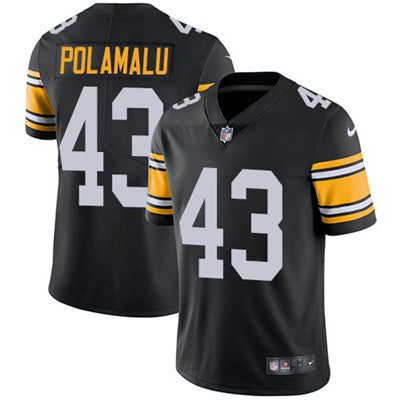 Nike Pittsburgh Steelers 43 Troy Polamalu Black Alternate Mens Stitched Nfl Vapor Untouchable Limited Jersey